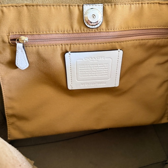 Coach Ivory Leather Tote Bag - Picture 6 of 6